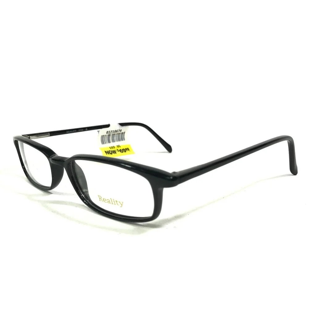 Reality R 3720 BLACK Eyeglasses Frames Rectangle Full Rim 50-17-140